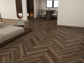 Walnut Herringbone – SPC Flooring