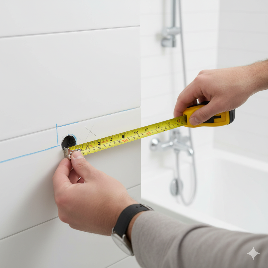 How to Cut Around Shower Heads and Faucets with Duma Tiles