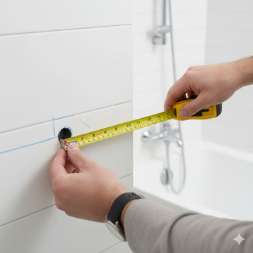 How to Cut Around Shower Heads and Faucets with Duma Tiles