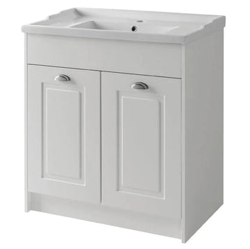 Astley Traditional Floor Standing 2 Door Vanity Unit and Ceramic Basin 800mm