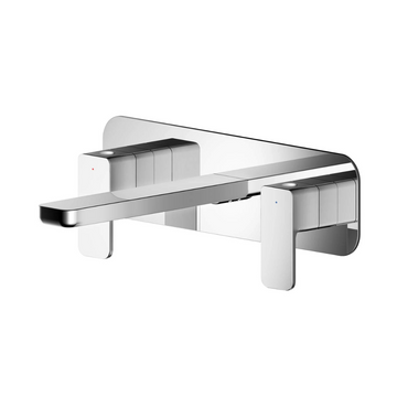 Windon Wall Mounted 3 Tap Hole Basin Mixer With Plate