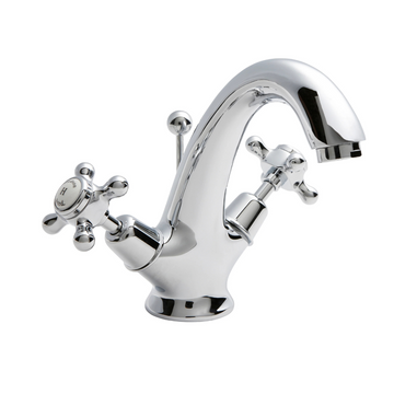 HR White Topaz With Crosshead Handle Mono Basin Mixer