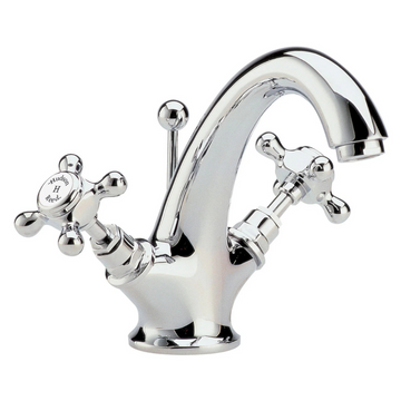 HR White Topaz With Crosshead Handle Mono Basin Mixer