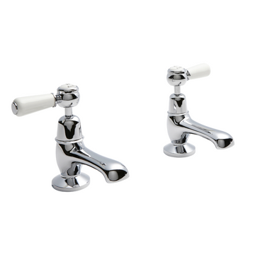 HR White Topaz With Lever Handle Basin Taps