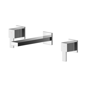 Sanford Wall Mounted 3 Tap Hole Basin Mixer