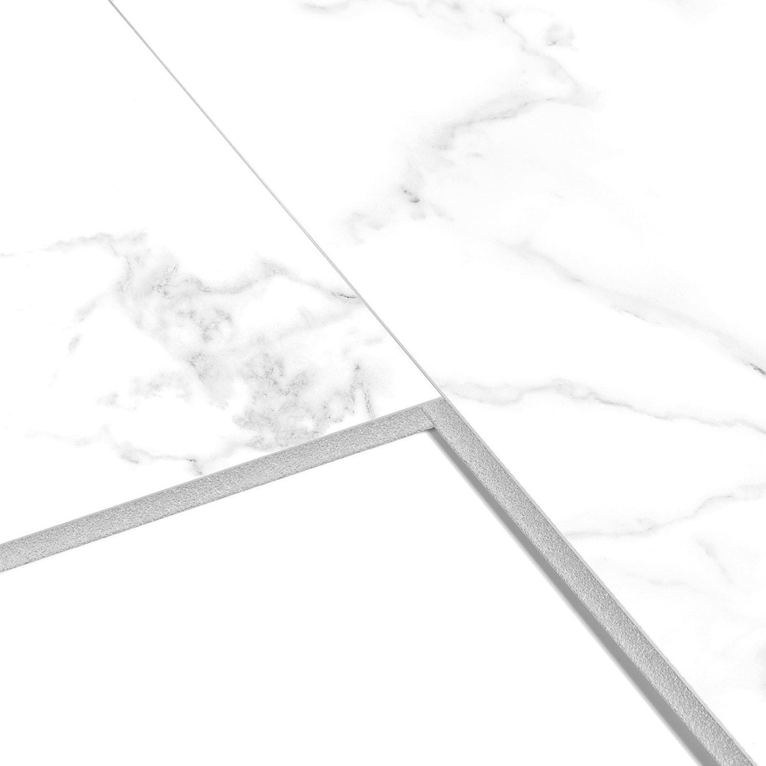 Dumawall Plus Calacatta joined together with tongue and groove edges