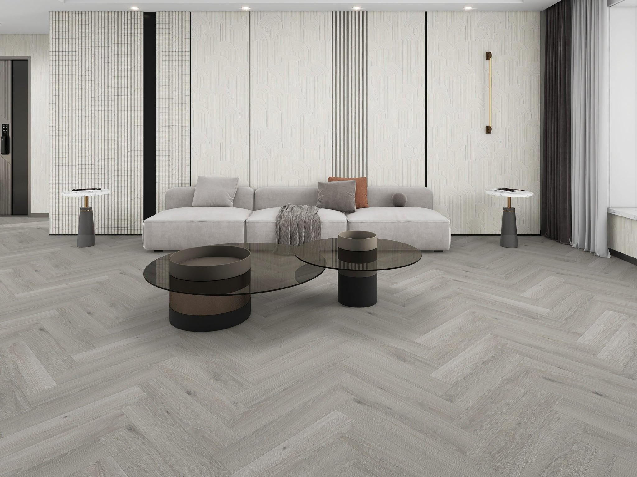 Grey Oak Herringbone – SPC Flooring