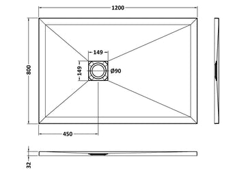 Rectangular Slimline Shower Tray