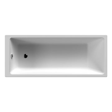 Linton Square Thin Edge Single Ended Straight Shower Bath 1800mm x 800mm