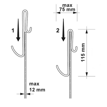 Enclosure Hook For Frameless Enclosures