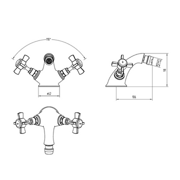 Beaumont Luxury Mono Bidet Mixer