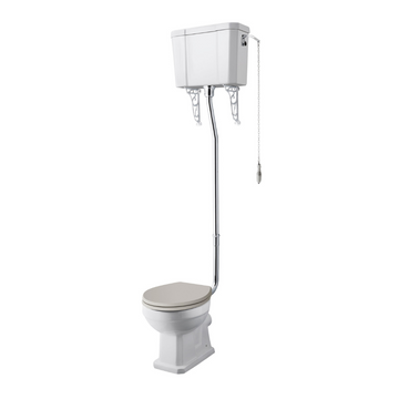 HR Richmond Comfort Height High Level WC & Flush Pipe