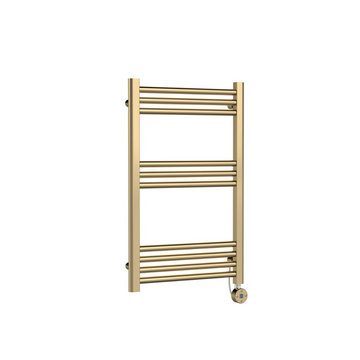 Electric Round Tube Towel Rail with 10 Bars, 800mm x 500mm
