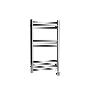 Electric Round Tube Towel Rail with 10 Bars, 800mm x 500mm