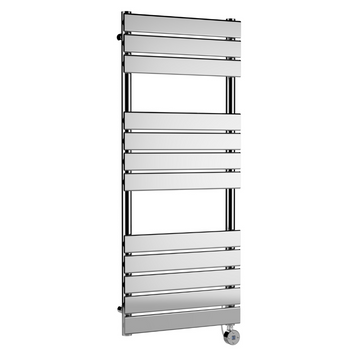 Electric Square Flat Towel Rail with 12 Bars, 1213mm x 500mm