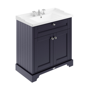 HR Floor Standing 2 Door Vanity Unit with 3 Tap Hole Ceramic Basin 800mm