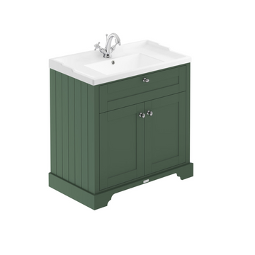HR Floor Standing 2 Door Vanity Unit with 1 Tap Hole Ceramic Basin 800mm