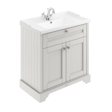 HR Floor Standing 2 Door Vanity Unit with 1 Tap Hole Ceramic Basin 800mm