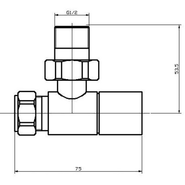 Angled Radiator Valve Pack (Pairs)