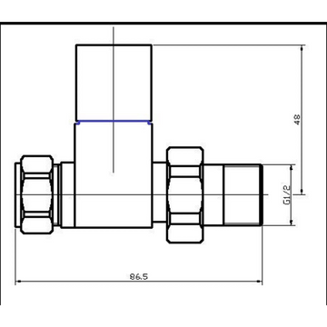 Straight Radiator Valve Pack (Pairs)