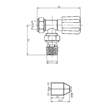 Angled Radiator Valve Pack (Pairs)