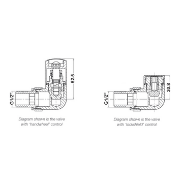 Corner Radiator Valve Pack (Pairs)
