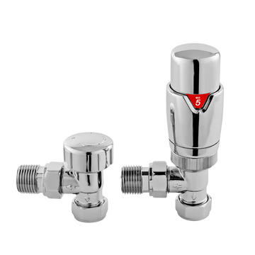 Angled Thermostatic Radiator Valve Pack