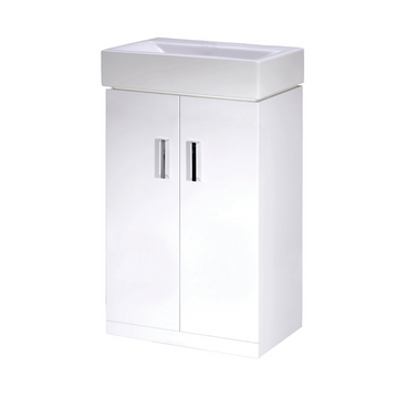 Mayford Floor Standing 2 Door Vanity Unit with Ceramic Basin 450mm