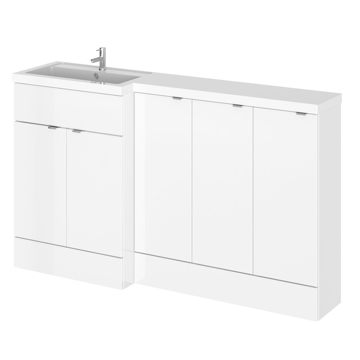 HR Fusion Floor Standing 5 Door Vanity Basin Left Hand Combination 1500mm