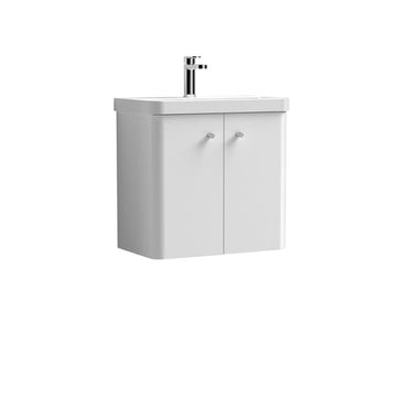 Core Wall Hung 2 Door Vanity With Ceramic Basin 600mm
