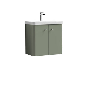 Core Wall Hung 2 Door Vanity With Ceramic Basin 600mm