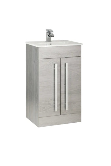Kartell Purity 500mm Floor Standing 2-Door Unit & Ceramic Basin
