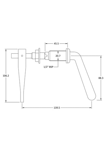 Ceramics Accessories Metal Universal Lever
