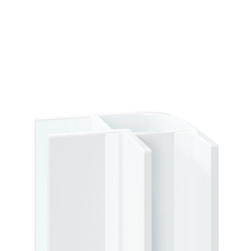 5mm Aluminium External Corner Trim - White