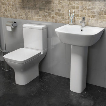 KARTELL Project Square 530mm Wall Basin 1 tap hole