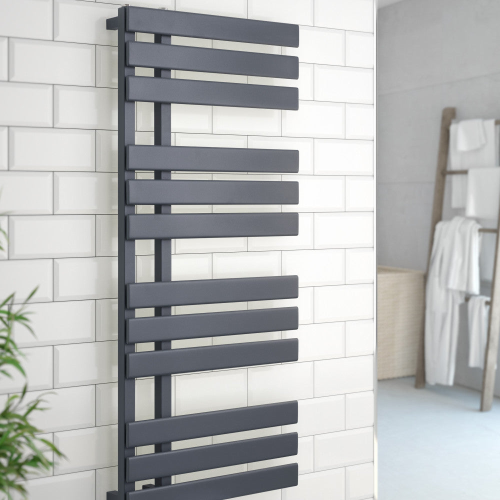 Kartell Oregon Anthracite Towel Rail 1180 x 500mm