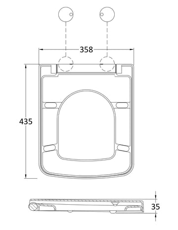 Square Soft Close Seat