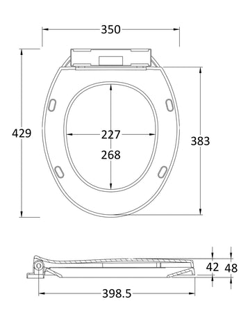 Toilet Seats Soft Close Bottom Fix Toilet Seat