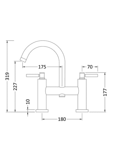 HR Tec Lever Bath Filler