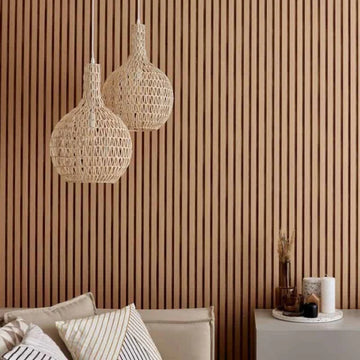 Linerio   Slat   Panel   -   Light   Oak