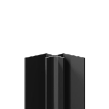 5mm Aluminium Internal Corner Trim - Black