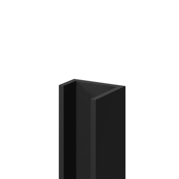 5mm Aluminium Edge Trim - Black