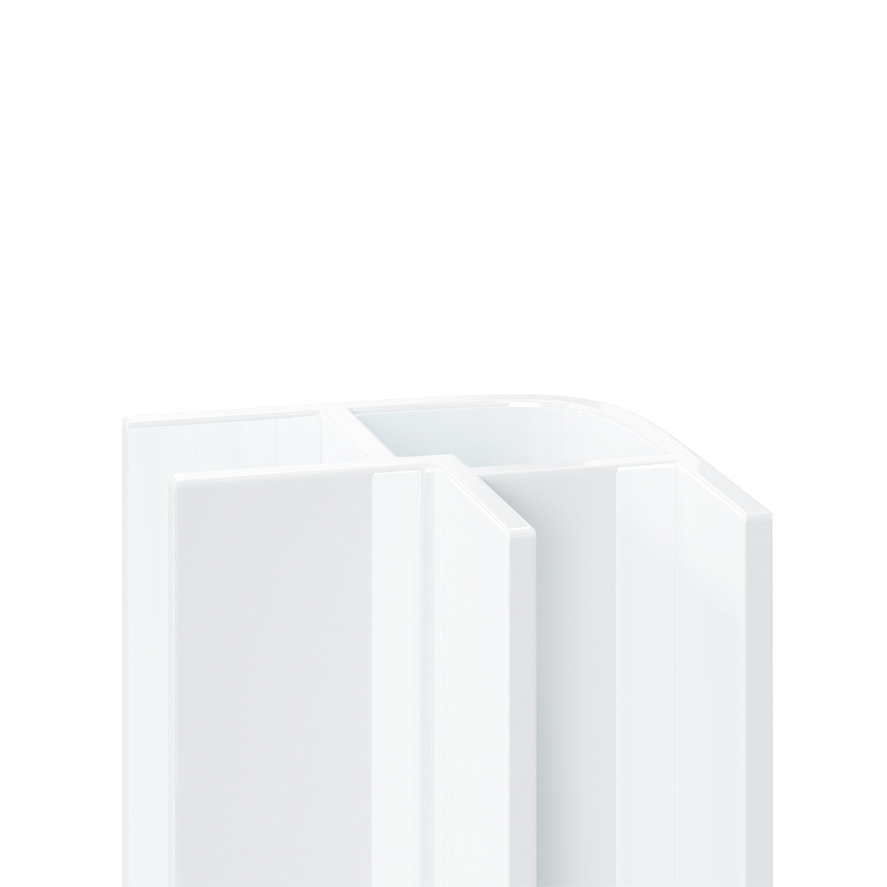 5mm Aluminium External Corner Trim - White
