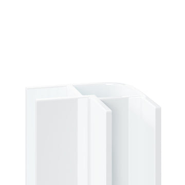 5mm Aluminium External Corner Trim - White